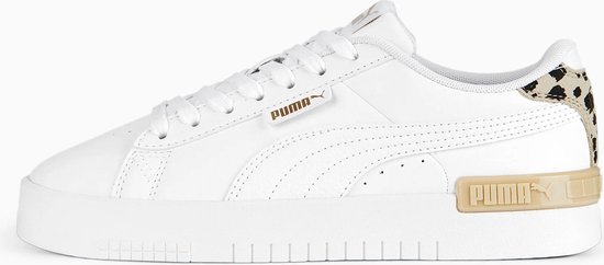 PUMA  - Maat 37.5 -Jada Animal Jr Dames Sneakers - White/Granola/Black/Gold