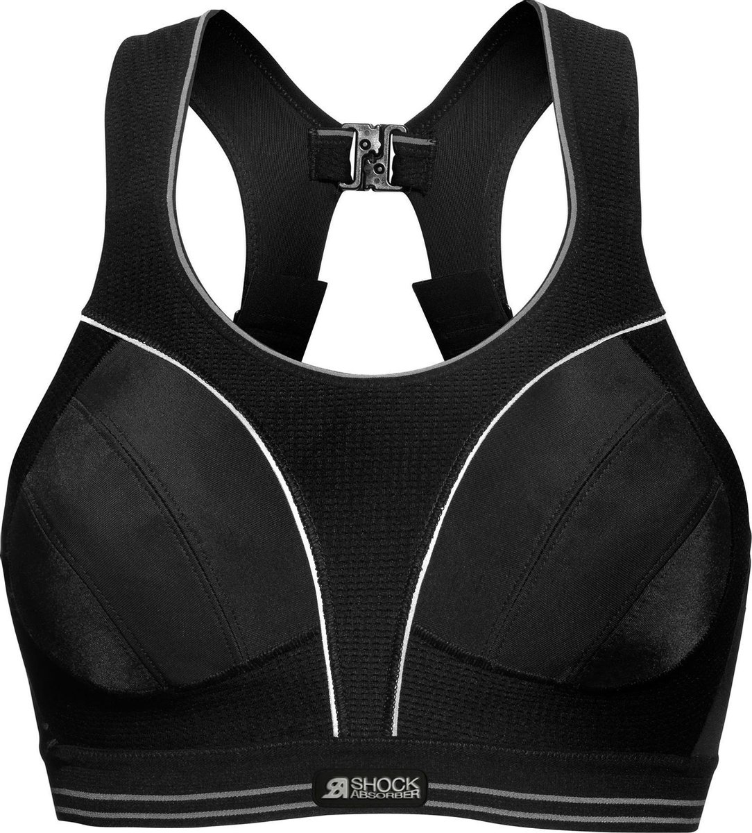 Shock Absorber   - 75E - Ultimate Run Sportbeha Dames Zwart/Zilver