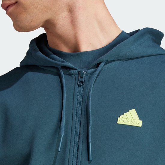 adidas Sportswear Future Icons 3-Stripes Ritshoodie - XL - Heren - Turquoise