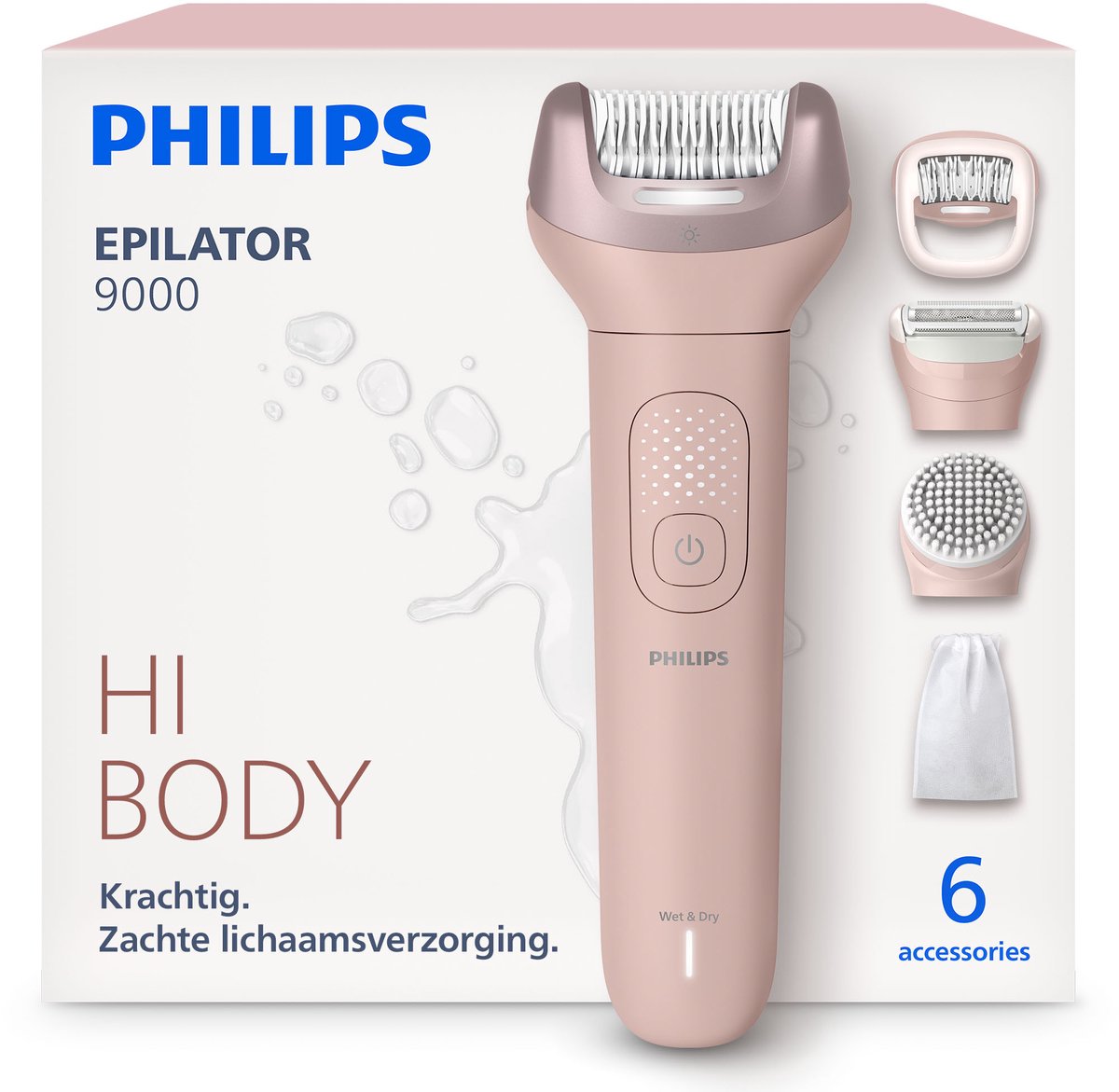 epilator, roze, elektrisch, verzorging, accessoires