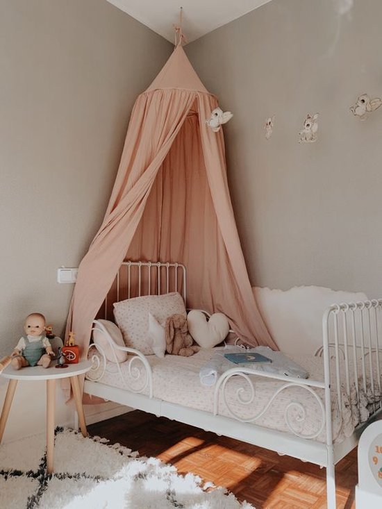 Deryan Baby Klamboe Vintage 245cm - kinderklamboe - Hemeltje - Pale Pink