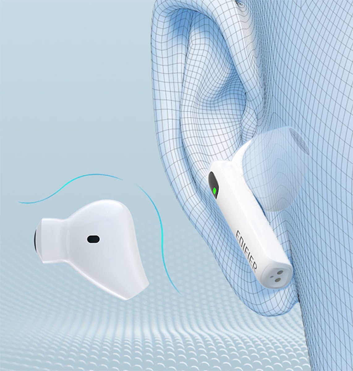 Edifier W200T mini - In-ear TWS oortjes - Wit