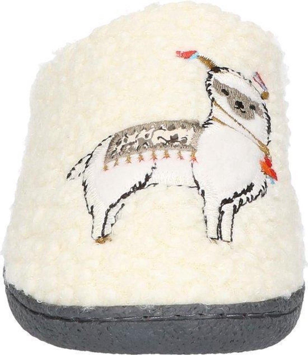 Super Cracks - maat 38- Home Lama Dames Pantoffels - Off White