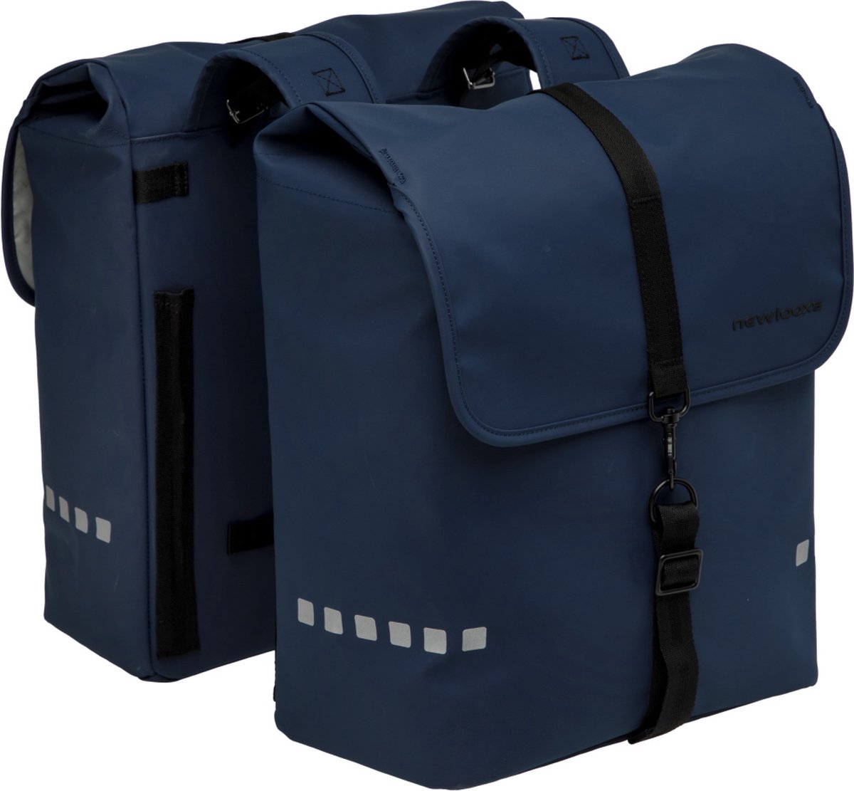 fietsbagage, dubbele fietstas, polyester, reflecterende markering, dubbel compartiment