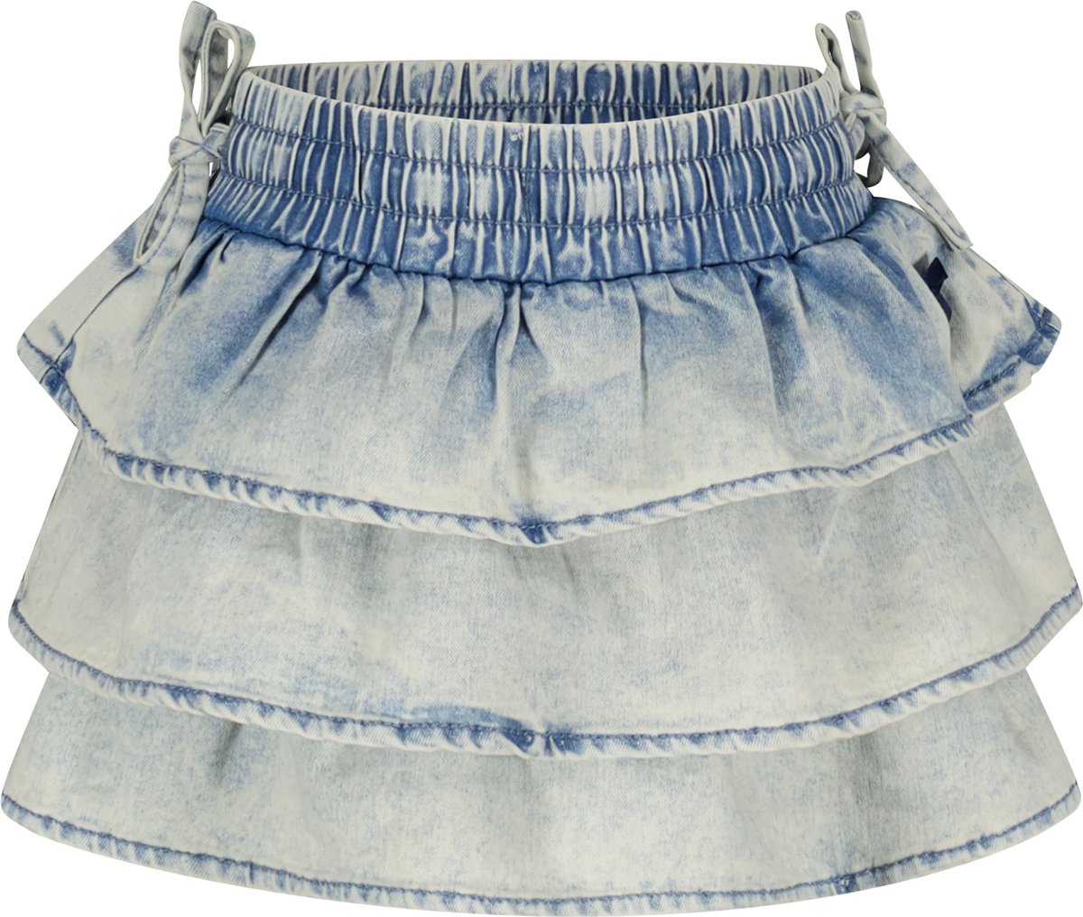 jeans, denim, rok, gelaagde, elasticiteit/als option kan worden aangepast
