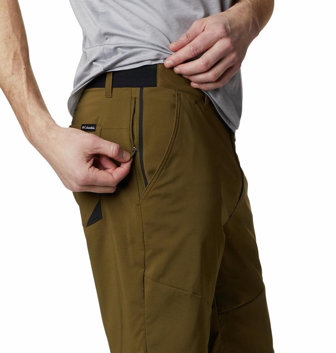 Columbia - Maat 42 - Tech Trail Short Outdoorbroek Heren - New Olive