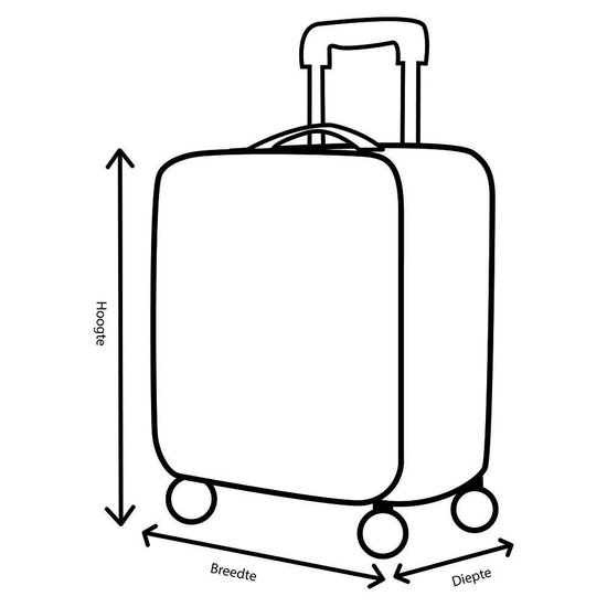 SUITSUIT Fab Seventies Handbagage koffer 55 cm - Antique White