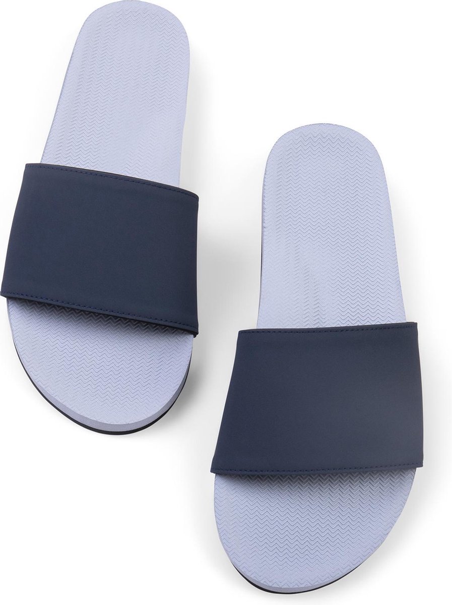 Indosole Slides Color Combo - Maat 37/38 - Dames Slippers - Blauw