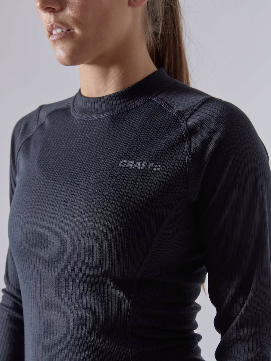 Craft Core Dry Baselayer Thermoset Dames - Zwart - Maat XS