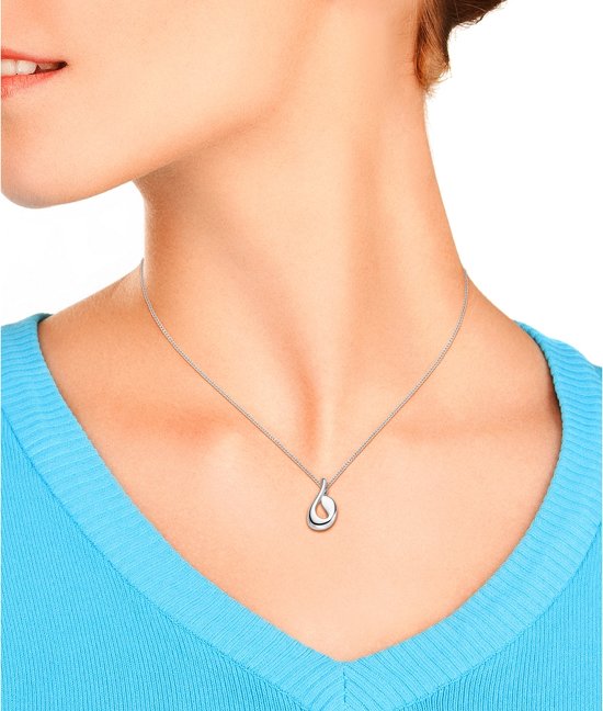 Koopjeshoek - Majestine 925 Zilveren Hanger met Ketting - 45cm