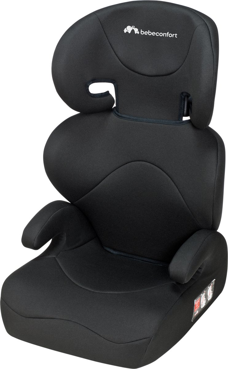 Bebeconfort Road Safe Autostoeltje - Full Black - Lichtgewicht - Verstelbare hoofdsteun - Afneembare