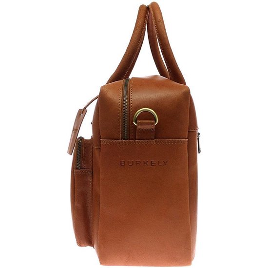 BURKELY Vintage Mitch Aktetas - 15 inch Laptoptas - Cognac