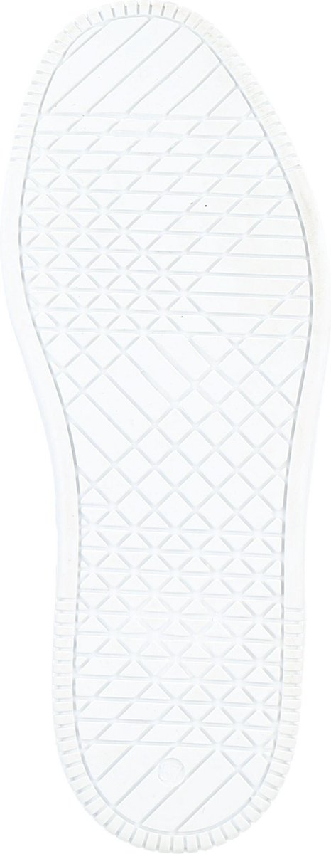 PS Poelman Esquimo Dames Quilted Leren Tennis Sneakers  - mt 38 - met Leopard Print - Wit