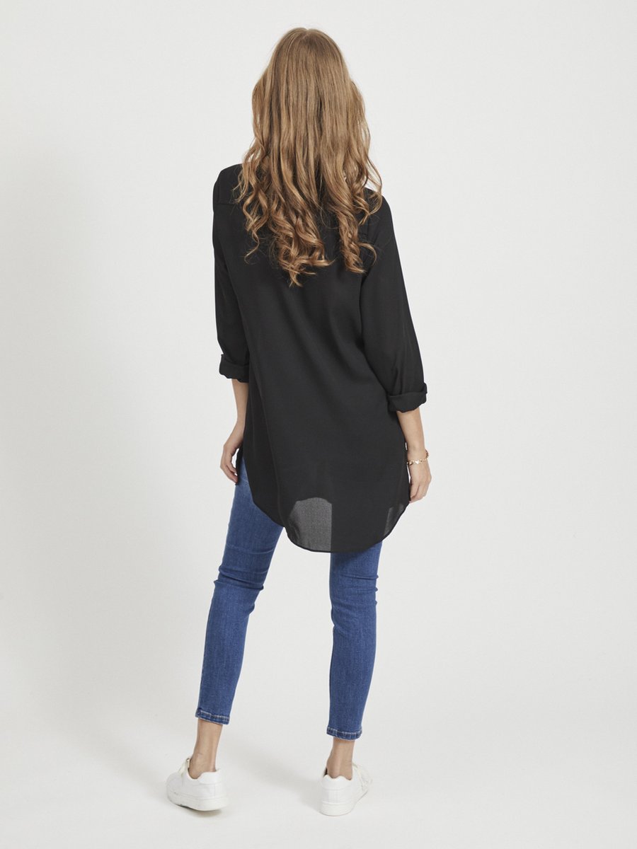 VILA VILUCY BUTTON LS TUNIC - 44 - NOOS Dames T-Shirt