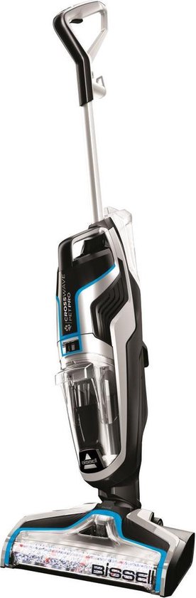 BISSELL CrossWave Pet Pro Steelstofzuiger met Dweilfunctie - Vloerreiniger met Snoer - 3 in 1 Stofzuiger, Dweil & Drogen - Reinigingsmachine voor Tapijt & Harde Vloeren - Perfect voor Huishoudens met Huisdieren