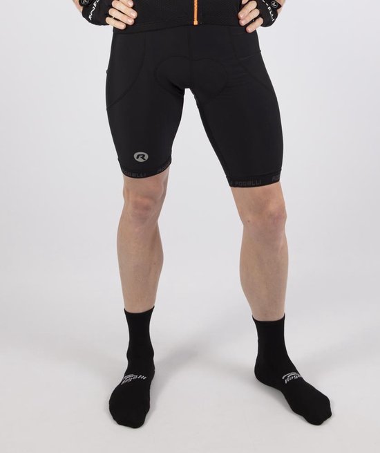 Rogelli Basic de Luxe Bibbed Fietsbroek - Maat M - Bretels - Heren - Zwart