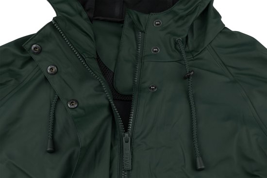 Ralka Regenjas Dames - Mizzle - Donkergroen/Zwart - 36