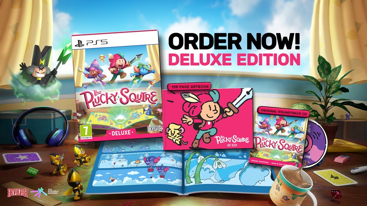 ps5, deluxe edition, board game, puck squire, artbook