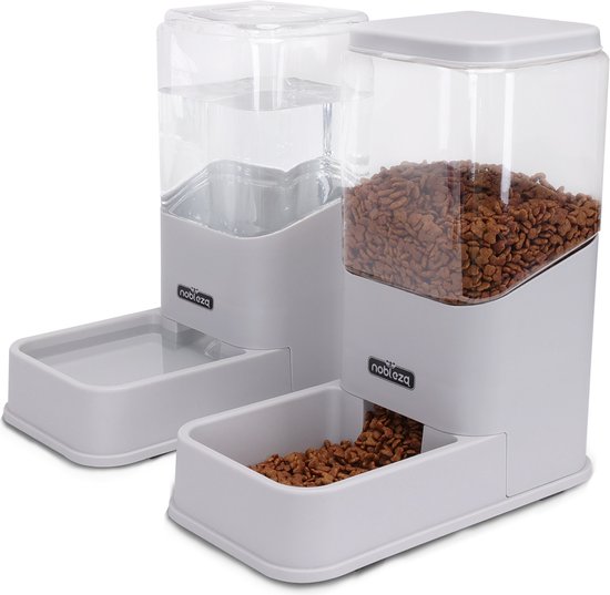 Nobleza 4021N - Automatische Dierenvoederset - Set van 2