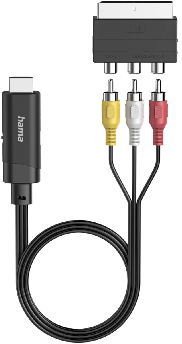 Hama HDMI converter - SCART / Cinch > HDMI - Zwart