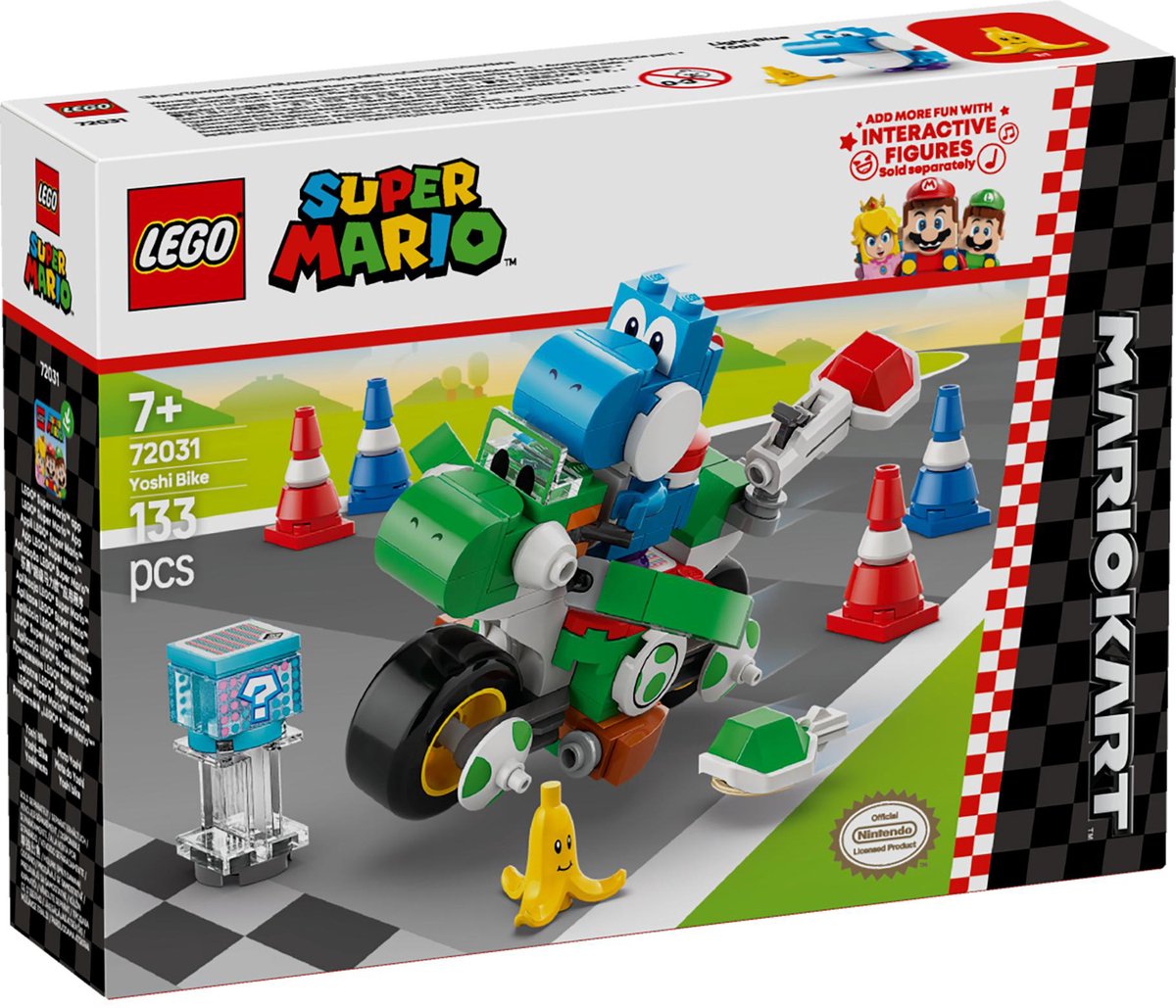 lego, constructie, Mario, motorfiets, set 72031