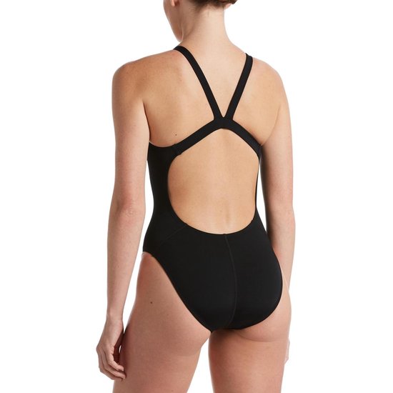 Nike Maat 40  Hydrastrong Solids Fastback One Piece Sportbadpak Dames - Zwart