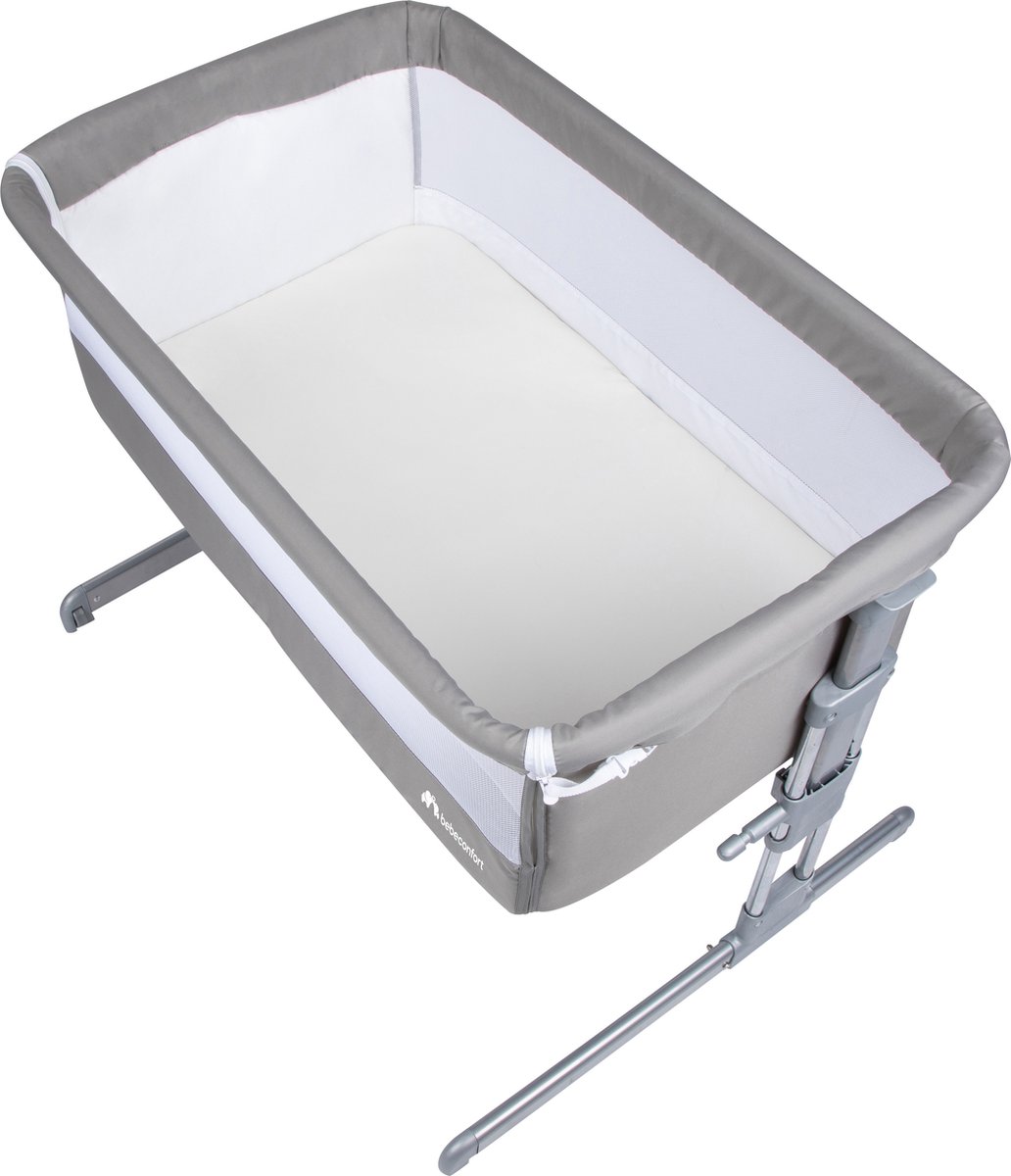 Bebeconfort Calidoo Co-Sleeper - Warm Grey - 2-in-1 babybedje - Hoogte verstelbaar
