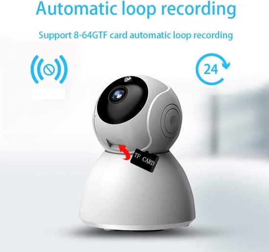 IP-camera met bewegingsdetectie - babyfoon - draadloze camera