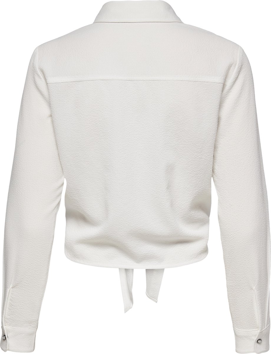 ONLY - Maat L - ONLLECEY LS KNOT SHIRT NOOS Dames Blouse