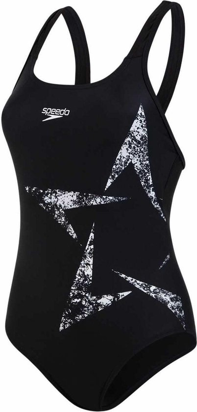zwempak, tankini, zwarte badpak, ster patroon, Star patroon
