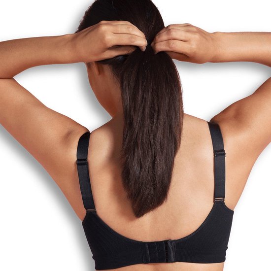 Carriwell - maat S - Naadloze Padded Voedingsbh - Black