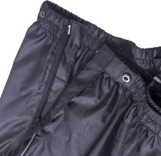 Mac in a Sac Volwassenen Unisex - M - Full Zipper Regenbroek - Zwart