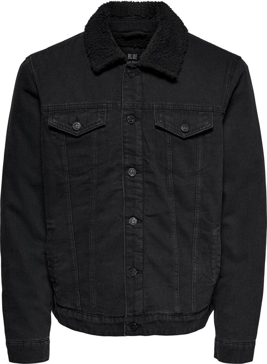 ONLY & SONS - maat M- ONSLOUIS LIFE JACKET BLACK PK 9902 Heren Jas