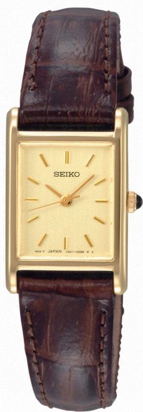 Seiko SXGN54P1 - Polshorloge - 18 mm - Bruin