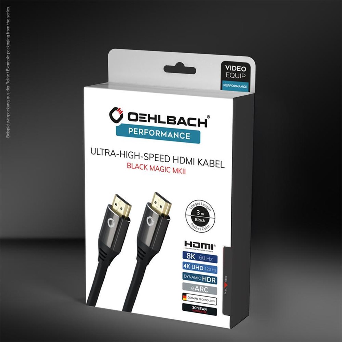 Oehlbach Black Magic Evolution MKII 48 Gbps HDMI Kabel 1,5m zwart