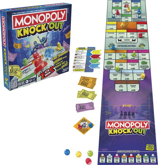 Monopoly Knockout Bordspel - Nederlandse Editie - Gezelschapsspel