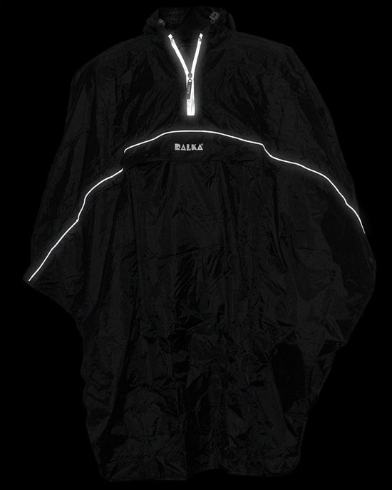 Ralka Poncho - Zwart - One size