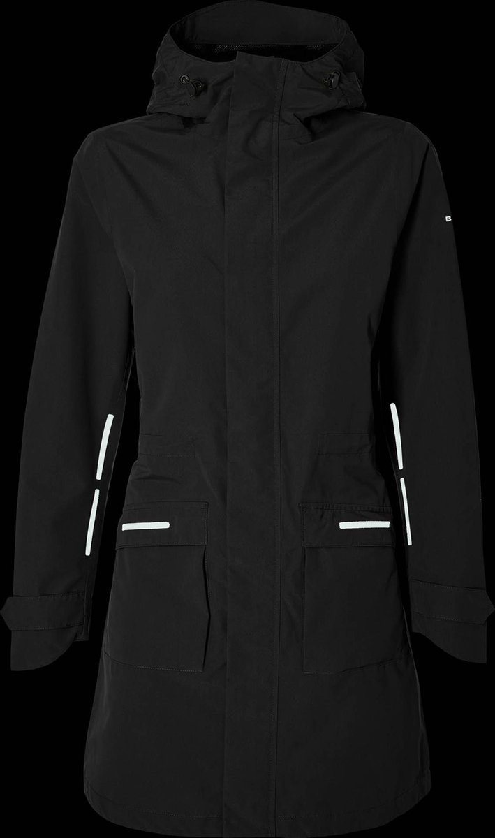Basil Mosse Parka Regenjas Dames - Maat XL - Zwart