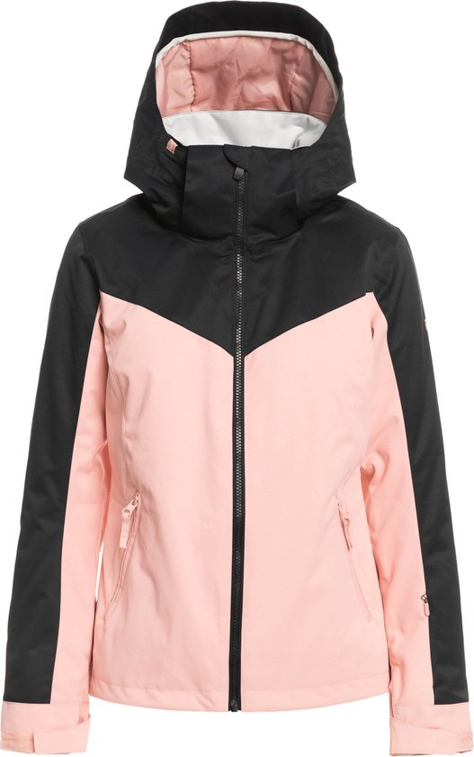 dgmoutlet-nl-Roxy-Free-Jet-Block-Technisch-Ski-jas-voor-Dames-Maat-M-Roze-aanbieding-sale-korting-1 Jas, Capuchon, Fleece
