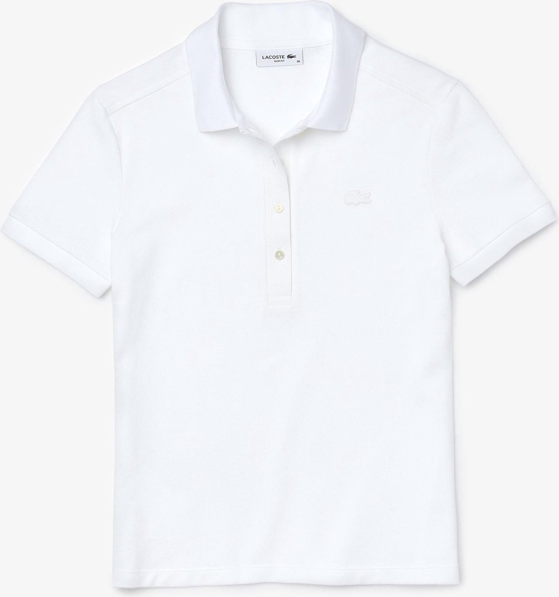 Lacoste - Maat 38 - Dames Poloshirt - White