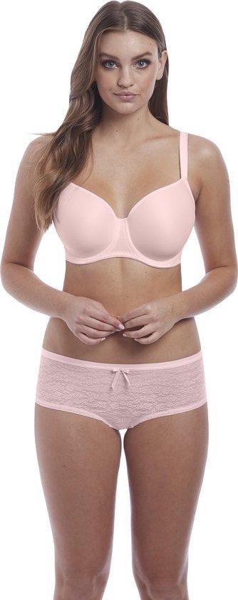 bh, bhm, bh, lingerie, set, slip, peach, apron, soft, wired, t-shirt bra, underwear