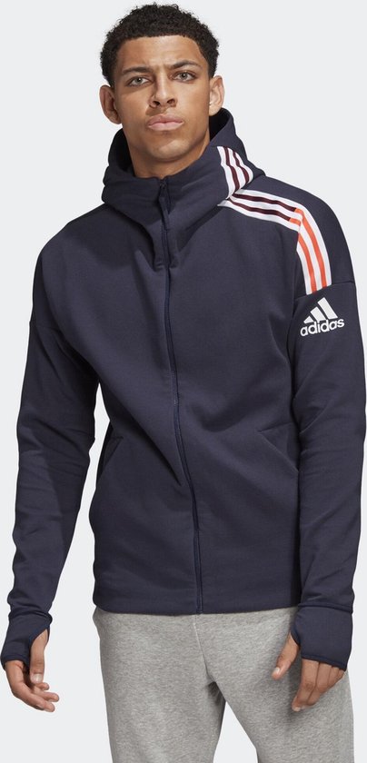 ADIDAS ZNE HD - L - Vest Heren - Blauw