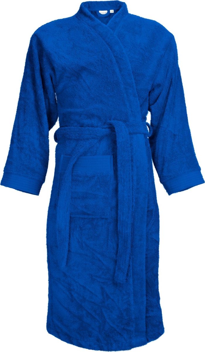 The One  - XXL/3XL - Badstoffen Badjas zonder capuchon Royal Blue
