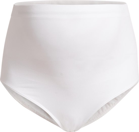 Noppies - M/L - Naadloze Zwangerschapsslip Waist - White