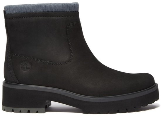 laars, ankleboot, schacht, lederlook, grof profiel