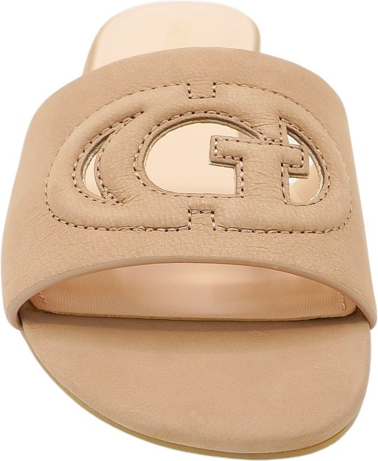 pantoffel, sandalen, sandalen met band, lederlook, ngoobeur logo