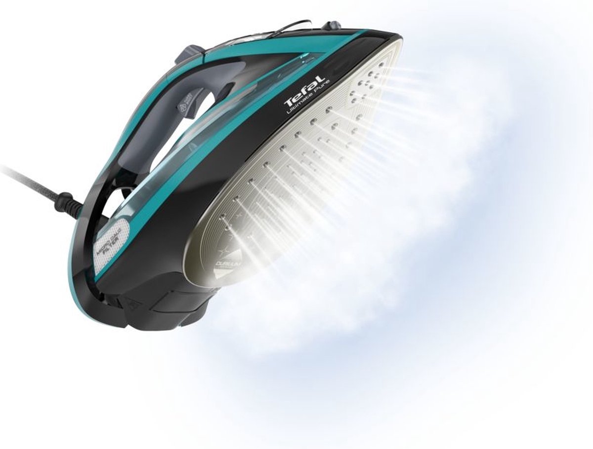 Tefal Ultimate Pure FV9844 - Stoomstrijkijzer - Pure Stoom - Kalkfilter - Automatische Uitschakeling - 3200W