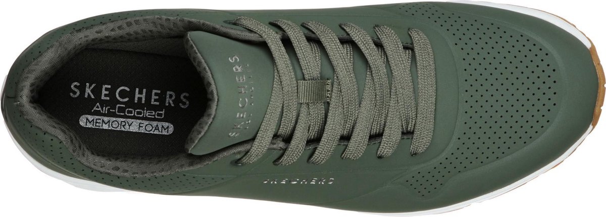 Skechers UNO - maat 43-  - STAND ON AIR Heren Sneakers - Olive