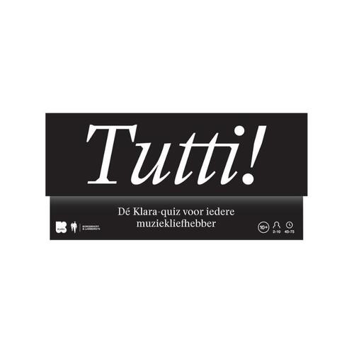 musical score, CD cover, Tutti!, muziekquiz, boekje ontwerp