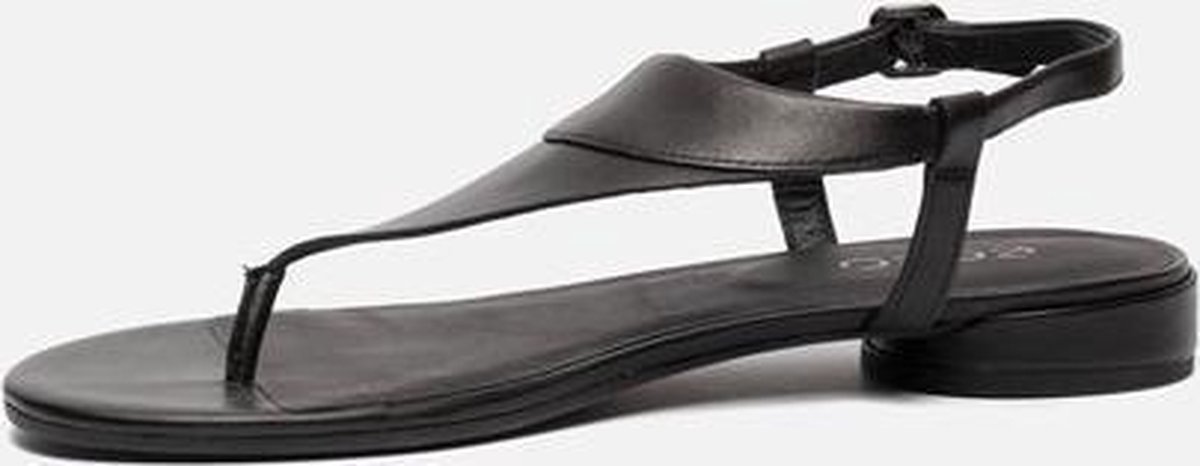 ECCO - maat 39- Flat Dames Sandalen - Zwart